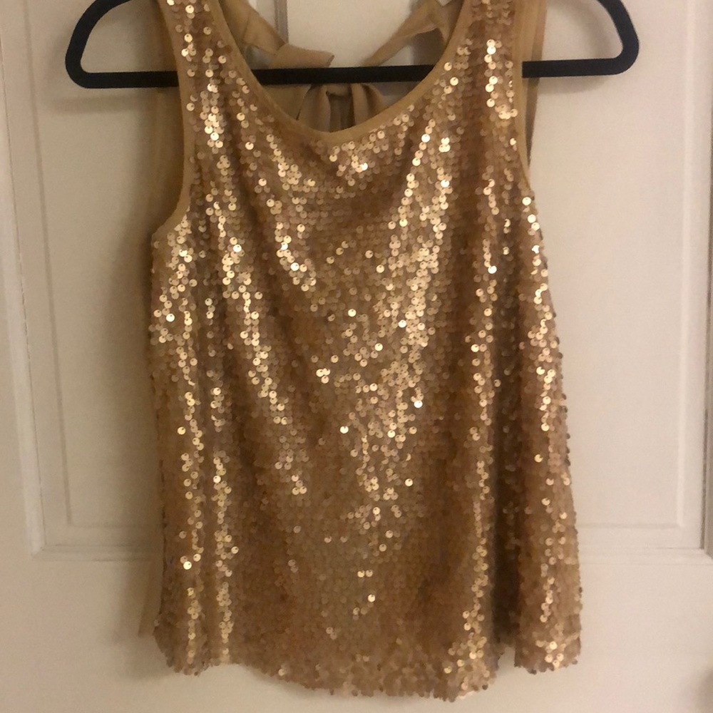 Forever 21 Gold Sequin Tank Top